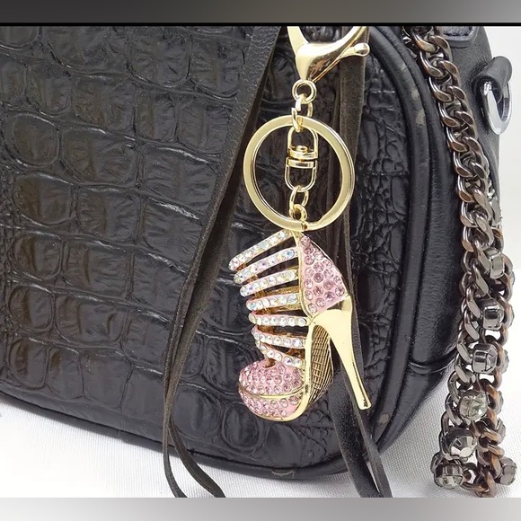 Bling Rhinestone High Heel Keychain - Picture 3 of 4